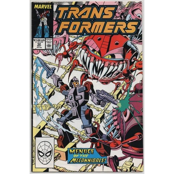Marvel Other - Transformers 52 Marvel Comics 1989 FN/VF 7.0 Mecannibals